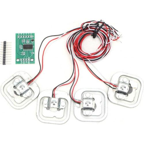 HX711 Module Amplifier + 4 Pcs Personal 50Kg Half-bridge Strain Gauge Weighting Sensor Set
