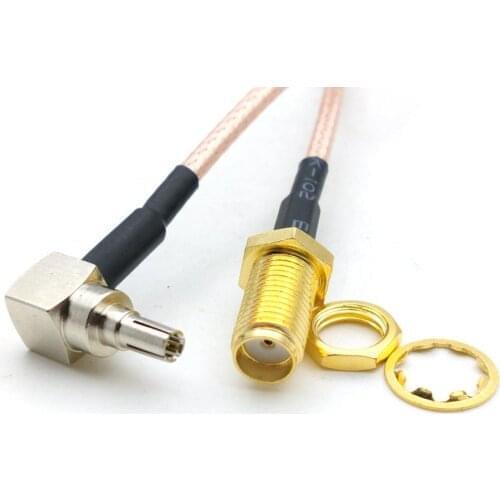 50PCS RG316 CABLE SMA female to CRC9 male connector