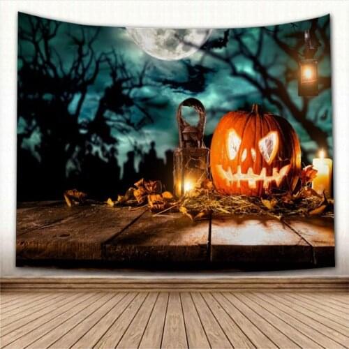 Nice Halloween Skull Tapestry Colorful Psychedelic Decorative Carpet Wall Fabric For Living Room Bedroom Tapestries Accessories