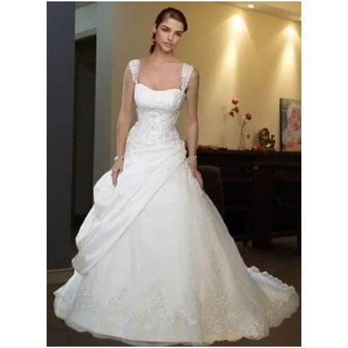 Vestido de noiva Two Shoulder Taffeta Lace Applique Beading Bridal Gown 2018 Off The Shoulder Mother Of The Bride Dresses