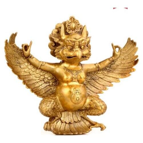 Brass Thunder Shock, Brass Eagle, Mirs, Golden Winged Bird, Bronze Buddha Statue, Home Crafts