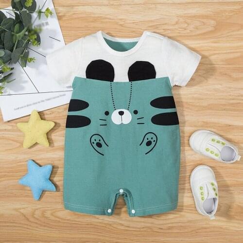Summer Baby Rompers Infant Jumpsuit 2021 New Boy Clothes High Quality Cotton Cartoon Newborn One Piece Rompers Clothing Costume