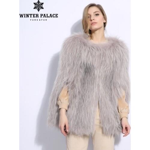 2018 Fashion Slim Fur Fox fur women O-Neck Sleeve fur coat hair round neck Korean short sleeveless real fox fur coat V-1865
