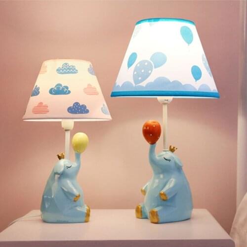 Cartoon Elephant Table Lamps for Childrens Room Modern Animal Led Desk Lamp Living Room Kids Baby Bedroom Stand Light Fixtures
