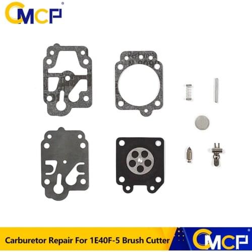 Carburetor Repair Kit For 1E40F-5 Brush Cutter Carb Carburetor Diaphragm Gasket Needle Repair Kit For Garden Tools
