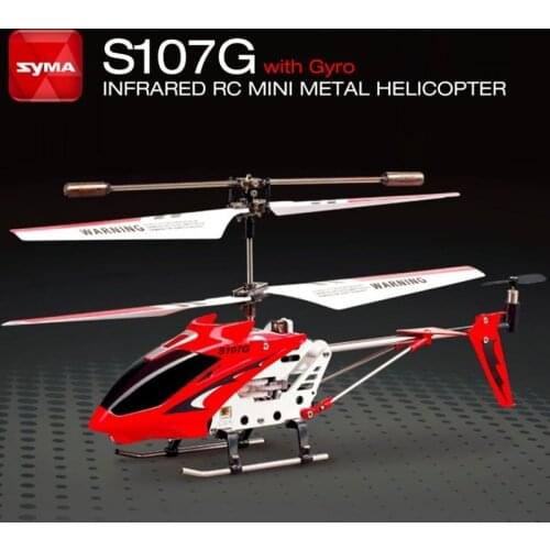 Original SYMA S107 S107G Mini Micro 3.5CH Infrared Remote Control Electric RC Helicopter Alloy Fuselage With Gyro Best Gift Toys