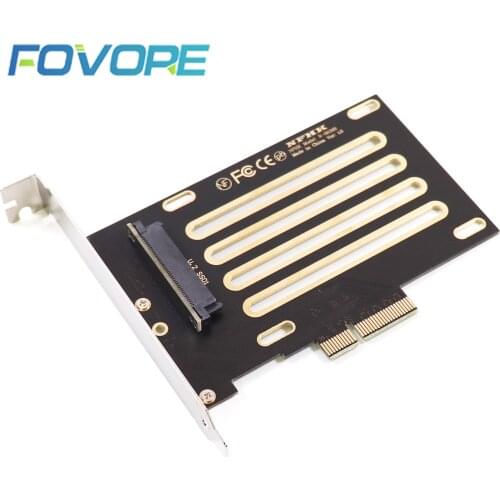 PCI-E 3.0 x4 Lane to U.2 U2 Kit SFF-8639 Host Adapter for Intel Motherboard 750 2.5" NVMe PCIe SFF 8639 SSD Riser converter Card