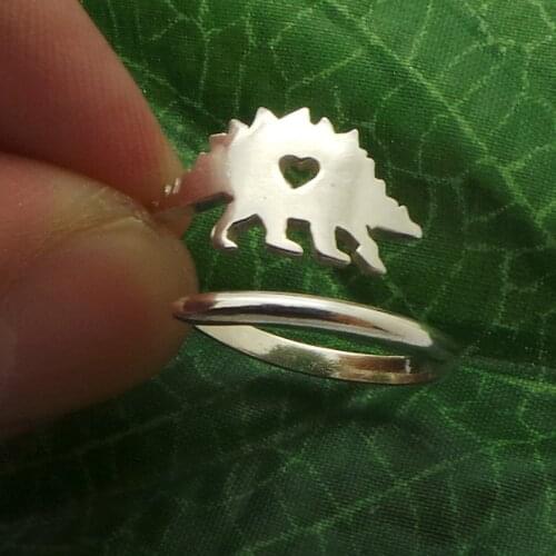 Simple Cute and Kawaii Jewelry Fashion Jewelry Jurassic Stegosaurus Dinosaur Ring Children and Daughter Gift SanLan