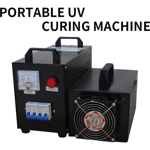 RX1KW 230MM/300MM Portable UV Curing Machine 1KW Real Verification Room UV Glue Varnish Hardening Tool UV Curing Machine 220V