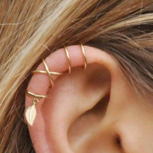 Tocona 3pcs/sets Bohemian Leaf Drop Earrings for Women 2021 Gold Color Alloy Metal Geometric Jewelry Gift Accessories 17569