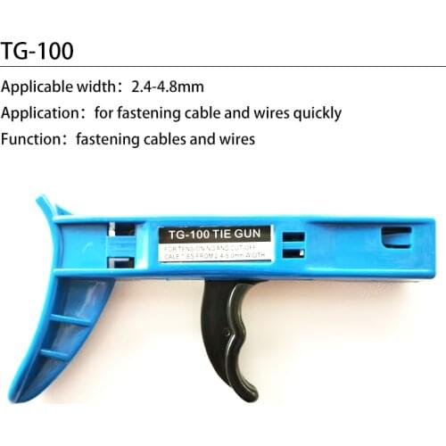 TG-100 Nylon Tie Special Gun Fastening And Cutting Tool Tightening Fixture Clamp Hand Tool Automatic Tensioning