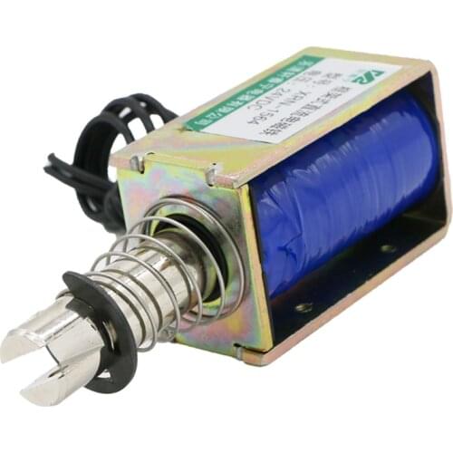 DC traction self-reset type frame type electromagnet 1564 DC 12V 24V Stroke 10mm Start suction 10N Maintain suction 65N 38W