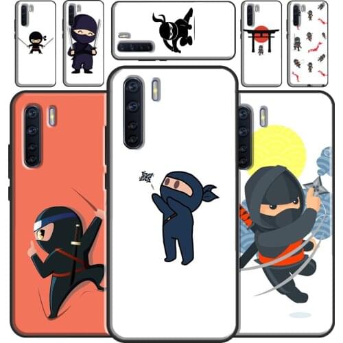 Japan samurai Ninja Warrior Funny Case For OPPO Reno2 Z Find X3 Pro A3S A5S A15 A52 A72 A83 A91 A93 A5 A9 A31 A53 2020 Cover