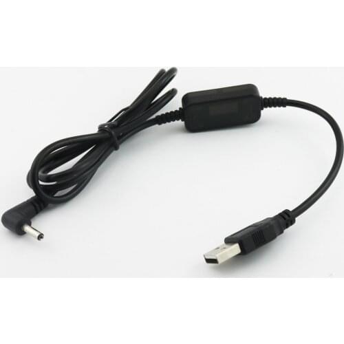 1pcs 5V USB 2.0 Male to Right Angle 12V 3.5 x 1.35 mm Male DC Power Adapter Cable 3FT