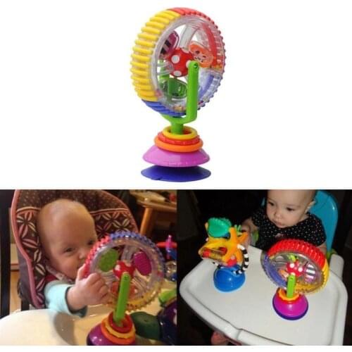 1Pc Rattle Toy Unique Design Baby Multi-Colors Rattle Toys Colorful Rotating Ferris Wheel Stroller Dining Chair Toy For Children