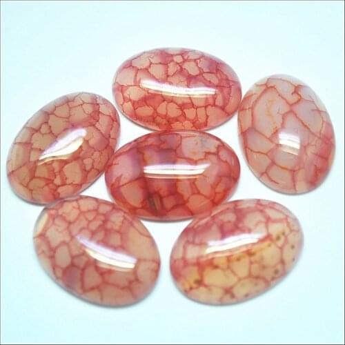 10pcs nature crack gem stone cabochons agtee stone cabs size 18x25mm oval shape new jasperr picaso green amazonite stone