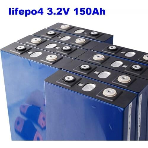 3.2V 150Ah LiFePO4 lithium phosphate iron Long Life 2500 Cycles 3C discharge For RV EV forklift thrust solar energy power store