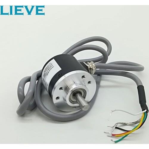 38mm Diameter 6mm Solid Shaft 5v Line Driver Output Optical Incremental Rotary Encoder 360 500 1000 1024 2000 2500 PPR Pulse