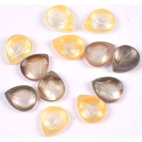 5Pcs Petals Shape Natural Shells Mother Of Pearl Seashell For Jewelry Crafts Making Diy Charms Earring Accessories 9mm tr0384