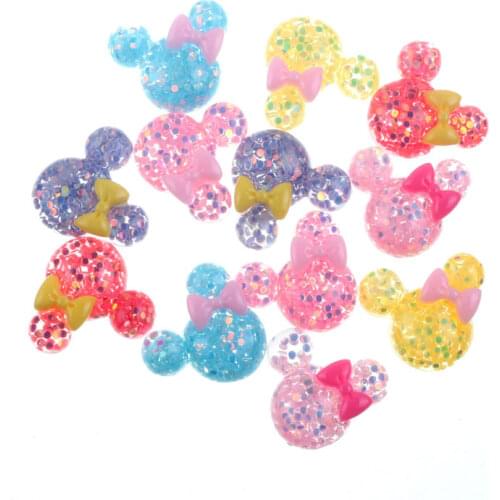 50Pcs Mixed Clear Kawaii Resin Cabochon Flatback Decoration Crafts Embellishments For Scrapbooking Diy Accessories