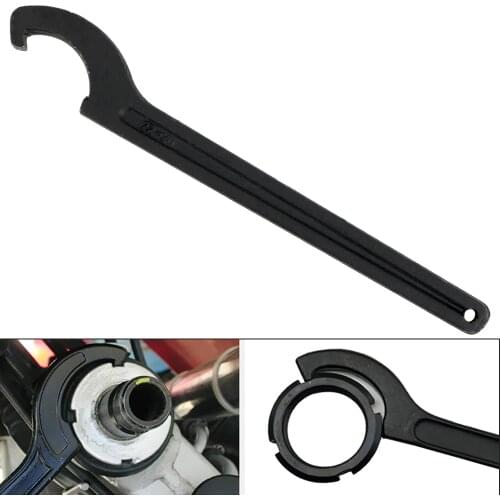 NICEYARD 22-26mm Stainless Steel Crescent Hook Head Round Nut Spanner Hand Tool C Shape Wrench Tool