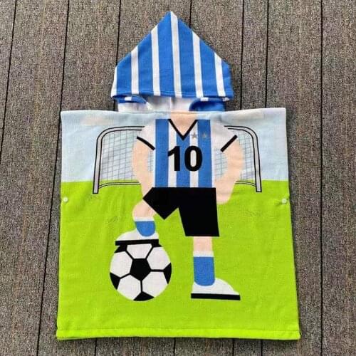 Fashion Cartoon Kids Hooded Beach Towel Animal Printed Microfiber Baby Boys Girls Kids Swimming Bath Towel Cape Cloak 120x60cm