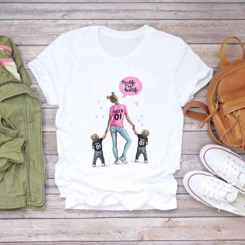 Giyu 2021 Cute Mom Crown Mother T-Shirt Women Tshirt Mama Graphic Top Lady Print Female Tee Ladies Fashion Clothes T-shirts