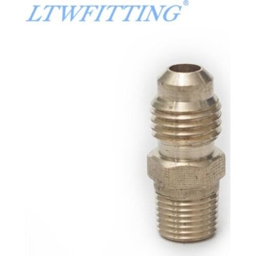 LTWFITTING Brass Flare 1/4" OD x 1/8" Male NPT Connector Tube Fitting