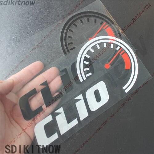 Car Dash borad Decal Speed Sticker Styling Front windshield Decoration For Renault Clio 2 3 4 accessories