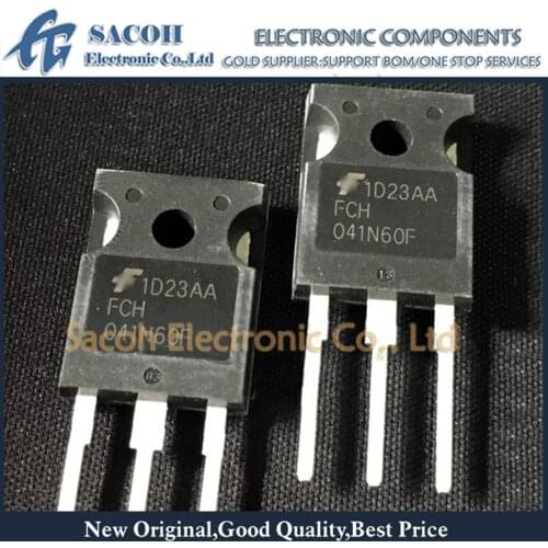 Free Shipping 10Pcs FCH041N60E FCH041N60F FCH041N60 TO-247 77A 600V N-Channel MOSFET