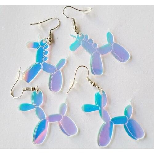 New Color Change Acrylic Animals Earrings for Women Unusual Fashion Cool Geometry Pendant Earring Trendy Glamour Funny Jewelry