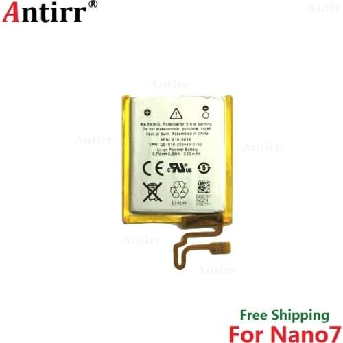 Antirr Original new Replacement Battery For ipod Nano7 7G 7th Generation MP3 Li-Polymer Rechargeable Nano 7 616-0639 Batteries