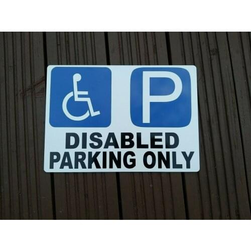 Customized No Parking Sign Disabled Parking PVC Premium vinyl