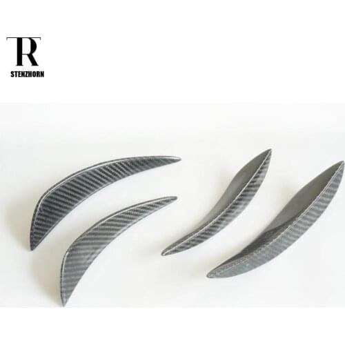 Carbon Fiber Front Bumper Side Canards Splitter Spoiler for Volkswagon GOLF 5 6 7 7.5 SCIROCCO PASSAT ( all cars, all year )