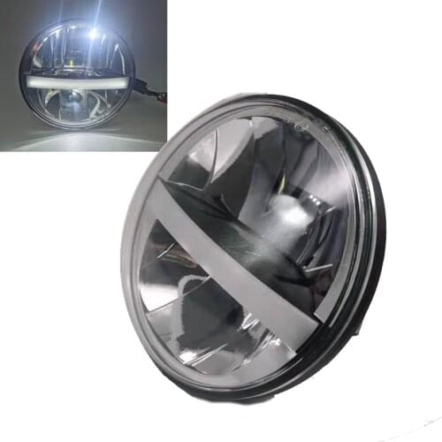 5-3/4 Motor LED Headlight DRL 5.75 Motorcycle Headlamp Projector Driving Light Black for speed triple Low Rider Steet Bob CVO