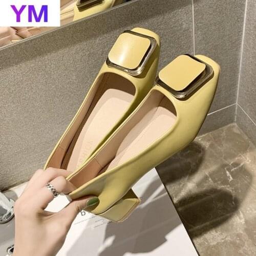 Hot Sell Party Women Pumps High Heels Female Women Shoes Fashion Women Shoes Wedding Shoes Square Toe Square Heel New Arriva