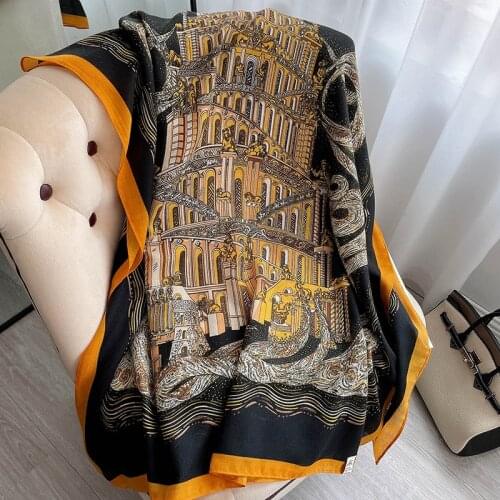 Women Design Print Scarf 2021 Cotton Winter New Warm Soft Hijab Scarves Pashmina Foulard Female Headscarf Bufanda Stoles