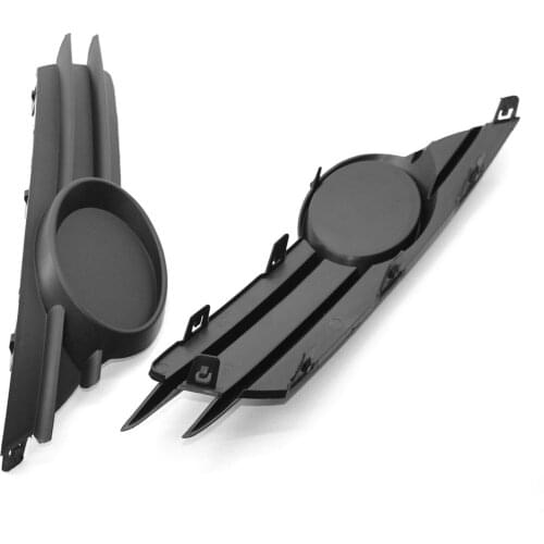 1Pair Car Front Lower Bumper Fog Grilles Car Fog Light Lamp Grille Car Accessories Replacement for Vauxhall/Opel Corsa D