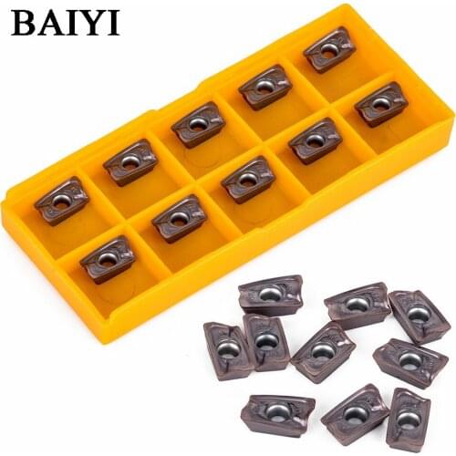 10pcs AOMT123608PEER-M VP15TF cutting turning tools Indexable Carbide inserts milling cutter blade AOMT 123608