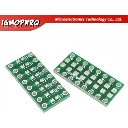 10pcs SMT DIP Adapter Converter 0805 0603 0402 Capacitor Resistor LED Pinboard FR4 PCB Board 2.54mm Pitch SMD SMT Turn To DIP