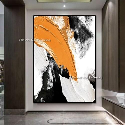 100% Handmade Abstract Modern Canvas Painting Contemporary Wall Art Acrylic Textured Painting For Home Wall Decor