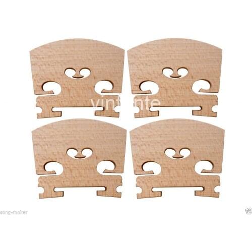 100 pcs 4/4 New Violin Bridge Nice maple wood High quality Laser Cut