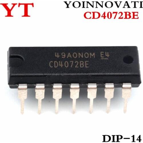 100pcs/lots CD4072BE CD4072 4072 DIP14 IC Best quality