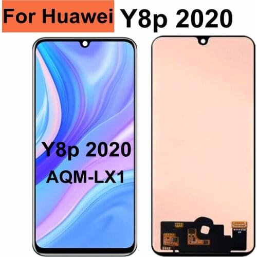 6.3" TFT For Huawei Y8p 2020 LCD Display Touch Screen Digitizer Assembly for Huawei AQM-LX1 Y8P Screen
