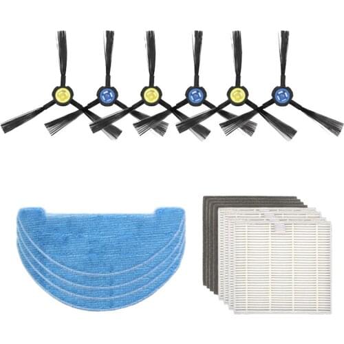 Promotion!Robot Vacuum Cleaner HEPA Filter Side Brush Mop Cloth, for Ilife V8 V8S X750 A7 X800 X785 V80 Robot Vacuum Cleaner