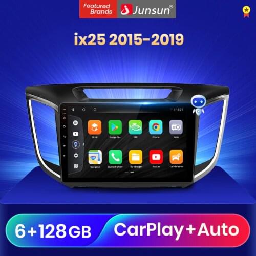 Junsun V3Pro Qualcomm Voice Control Android 10 Car Radio Multimedia Player For Hyundai Creta IX25 2015-2019 CarPlay Auto 2Din
