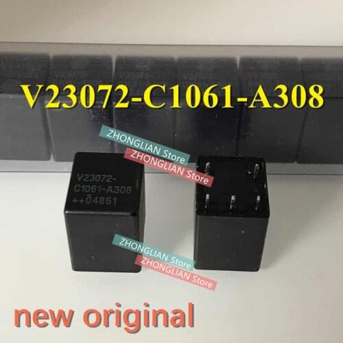 Freeshipping 50pcs 100%Original New V23072 V23072- C1061-A308 V23072-C1061-A308 5PINS Automotive Relays