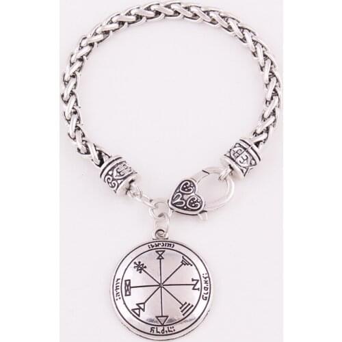 Wheat Link Chain Seven Different Pattern And Viking Ancient Runes Religions Talisman Protect Owner Zinc Alloy Material