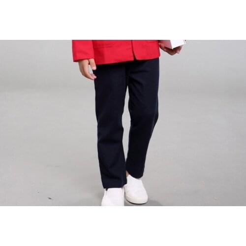 Black/blue/red Spring&Autumn boys&girls Kids pure cotton martial arts pants tang suitKung Fu tai chi trousers