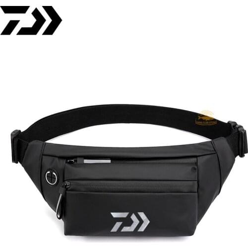 Daiwa Mens Outdoor Cycling Sports Multifunctional Mobile Phone Bag Waist Bag DAIWA Fishing Waterproof Crossbody Bag The New